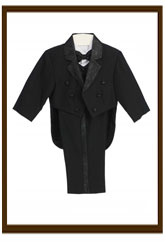 Paisley Lapel Boys Black Tuxedo